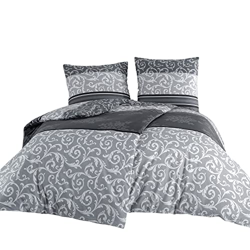 RIEMTEX Renforcé Bettwäsche Set 135x200 cm Bettbezug + 1 Kissenbezug 80x80 cm Premium Baumwolle von RIEMTEX