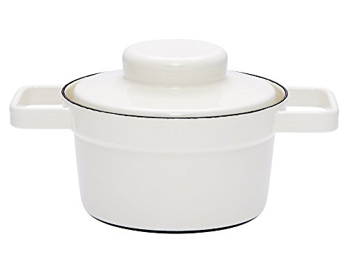 Riess, 2102-212, Topf Durchmesser 16 cm, PURE WHITE, AROMAPOTS, Truehomeware, Emaille, Induktion von Riess