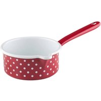 Riess-kelomat - Ress Country Pünktchen Rouge Casserole Ø14cm, 0.75 litre avec bec verseur Emaille Induction von RIESS-KELOMAT