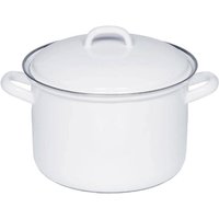 Riess Fleischtopf mit Deckel Ø20cm Emaille Classic weiss von RIESS-KELOMAT