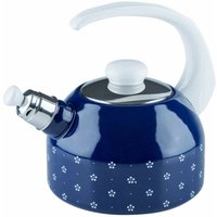 Riess Flötenkessel Plus 2 Liter Blümchenblau von RIESS-KELOMAT