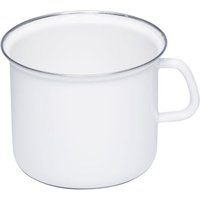 Riess Topf mit Chromrand Ø16cm 2L Weiss Emaille Riess Topf mit Chromrand Ø16cm 2L Weiss Emaille von RIESS-KELOMAT