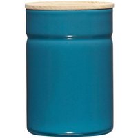 Riess-kelomat - Riess Vorratsdose mit Holzdeckel Ø8cm 525ml Emaille Silent Blue von RIESS-KELOMAT