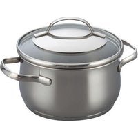 Kelomat Mini Topf Torrano mit Deckel nieder Ø14cm 1 Liter Edelstahl von RIESS-KELOMAT