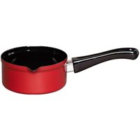 Riess Babystielkasserolle 14cm 0.75l Schwarz/Rot von RIESS-KELOMAT