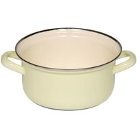 Riess-kelomat - Riess Classic Pastell Kasserolle mit Chromrand Ø16cm, 1 Liter Pastell-gelb Induktion von RIESS-KELOMAT