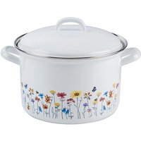 Riess Fleischtopf Country Flora mit Deckel Ø14cm 1 Liter Induktion von RIESS-KELOMAT