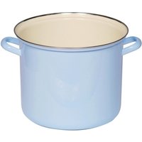 Riess-kelomat - Riess Topf mit Chromrand Ø24cm 8,0L hoch Classic Pastell Blau Emaille Induktion Riess-kelomat - Riess Topf mit Chromrand Ø24cm 8,0L hoch Classic Pastell Blau Emaille Induktion von RIESS-KELOMAT