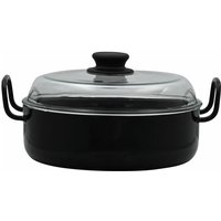 Riess Oma`s Sauteuse avec couvercle en verre Ø24cm Plat à four noir émaillé Riess Oma`s Sauteuse avec couvercle en verre Ø24cm Plat à four noir émaillé von RIESS-KELOMAT