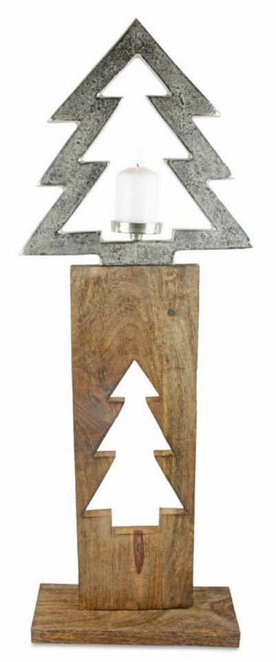 RIFFELMACHER & WEINBERGER Adventsleuchter Riffelmacher XL Baumsäule mit Baum-Kerzenhalter 70 von RIFFELMACHER & WEINBERGER