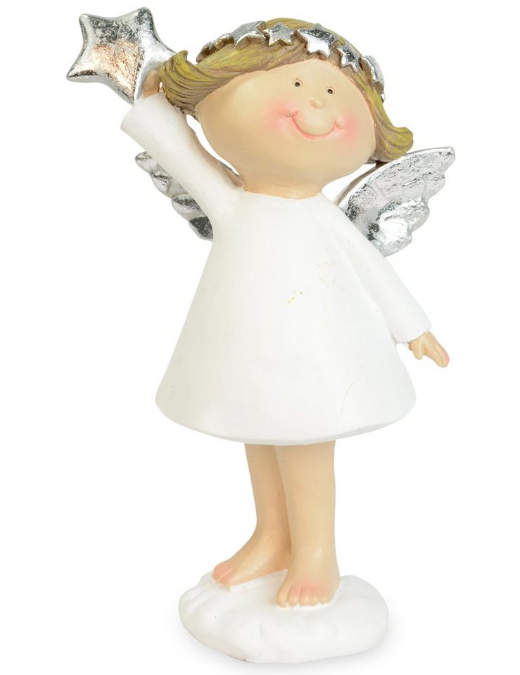 RIFFELMACHER & WEINBERGER Christbaumschmuck Dekofigur Engel 'Carina' mit Stern Weiß Silber 14 RIFFELMACHER & WEINBERGER Christbaumschmuck Dekofigur Engel 'Carina' mit Stern Weiß Silber 14 von RIFFELMACHER & WEINBERGER