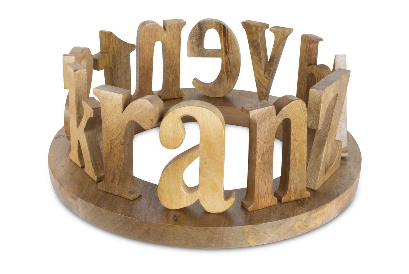 RIFFELMACHER & WEINBERGER Christbaumschmuck Deko Holzring Adventskranz, Massiver Holzkreis von RIFFELMACHER & WEINBERGER