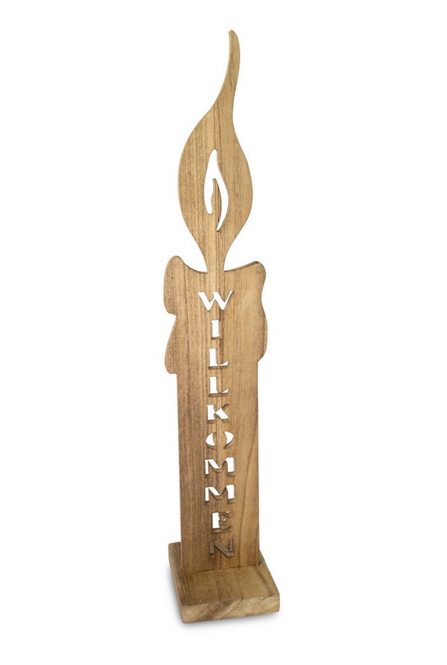 RIFFELMACHER & WEINBERGER Christbaumschmuck Deko-Kerze Willkommen aus Holz, Natur, 96×16 c RIFFELMACHER & WEINBERGER Christbaumschmuck Deko-Kerze Willkommen aus Holz, Natur, 96×16 c von RIFFELMACHER & WEINBERGER