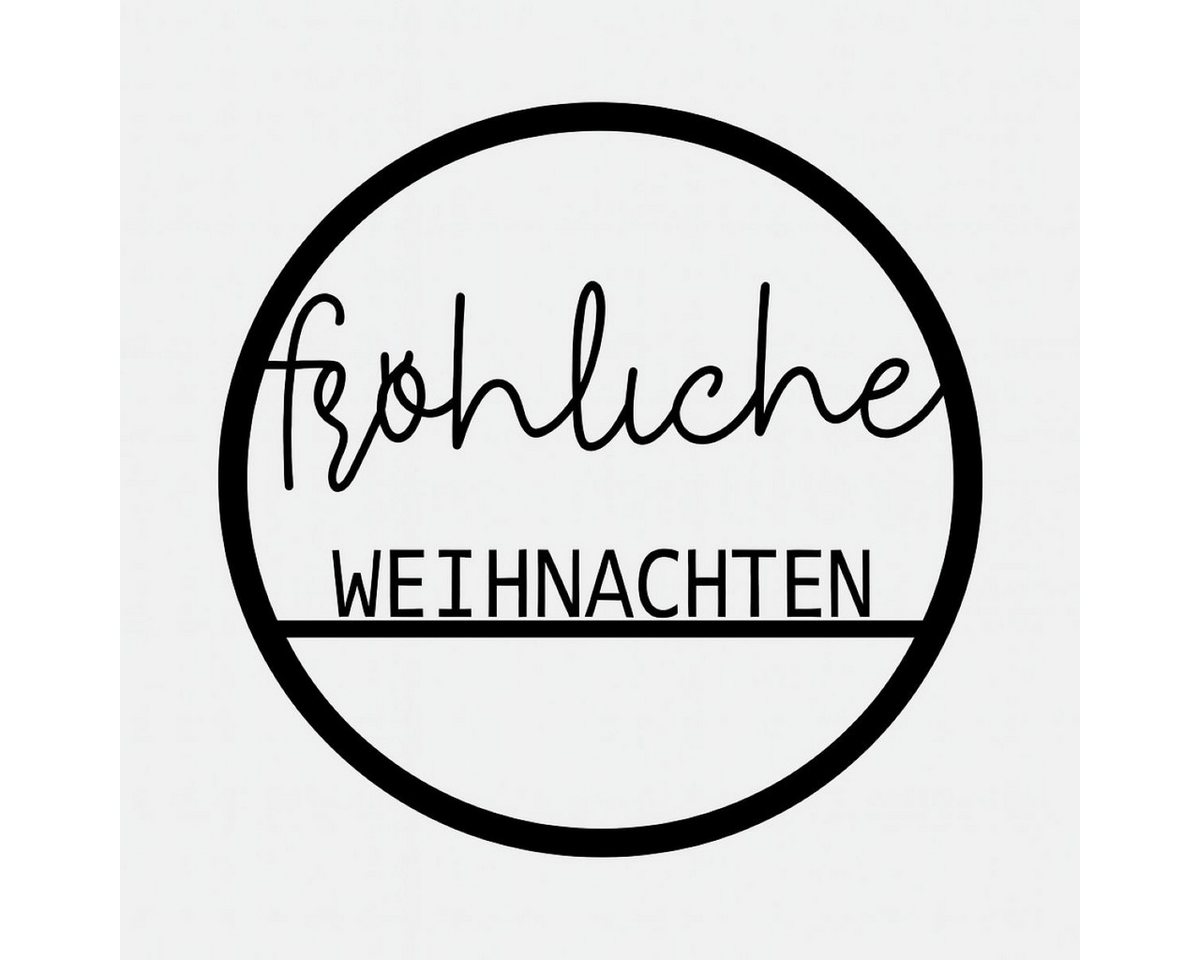 RIFFELMACHER & WEINBERGER Christbaumschmuck Dekoring 'fröhliche Weihnachten', 35 cm, Schwarz von RIFFELMACHER & WEINBERGER