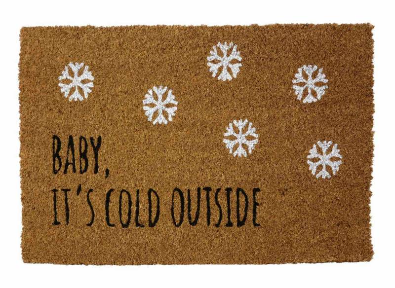 RIFFELMACHER & WEINBERGER Christbaumschmuck Riffelmacher Fußmatte mit Motiv Baby, its cold o von RIFFELMACHER & WEINBERGER