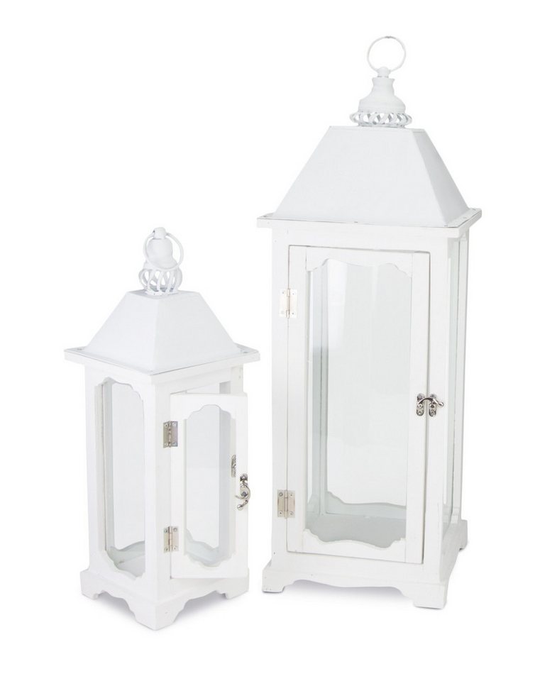 RIFFELMACHER & WEINBERGER Christbaumschmuck Riffelmacher Laternen 2er Set Weiß, Holz mit Glas RIFFELMACHER & WEINBERGER Christbaumschmuck Riffelmacher Laternen 2er Set Weiß, Holz mit Glas von RIFFELMACHER & WEINBERGER