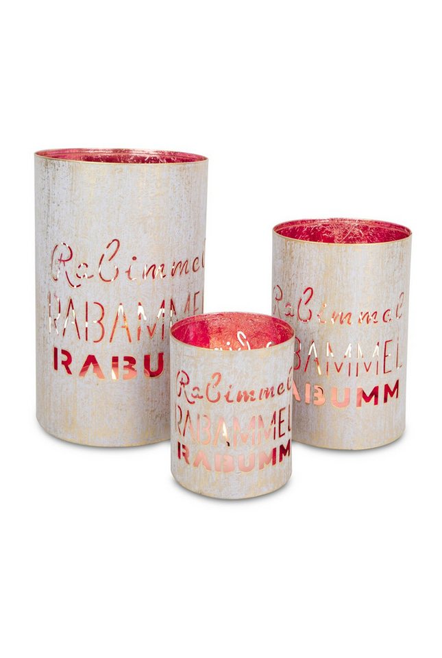 RIFFELMACHER & WEINBERGER Christbaumschmuck Laternen 3er Set Rabimmel Rabammel Rabumm, Meta von RIFFELMACHER & WEINBERGER