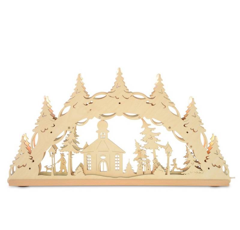 RIFFELMACHER & WEINBERGER Christbaumschmuck Original Erzgebirge Holz Lichterbogen 'Seiffener K von RIFFELMACHER & WEINBERGER
