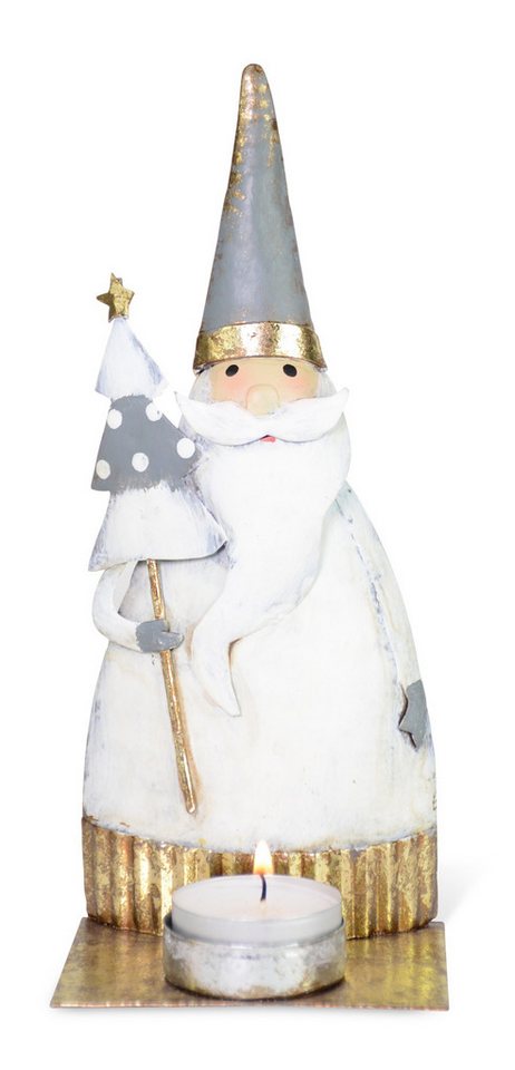RIFFELMACHER & WEINBERGER Christbaumschmuck Weihnachtsmann mit Teelichthalter, Metall Grau We RIFFELMACHER & WEINBERGER Christbaumschmuck Weihnachtsmann mit Teelichthalter, Metall Grau We von RIFFELMACHER & WEINBERGER