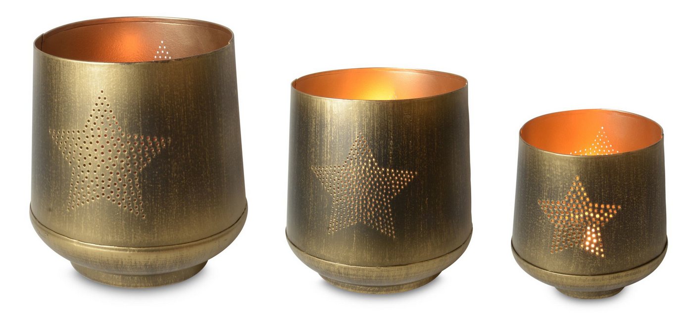 RIFFELMACHER & WEINBERGER Christbaumschmuck Riffelmacher Windlicht Set 3-teilig, Stern & Baum RIFFELMACHER & WEINBERGER Christbaumschmuck Riffelmacher Windlicht Set 3-teilig, Stern & Baum von RIFFELMACHER & WEINBERGER