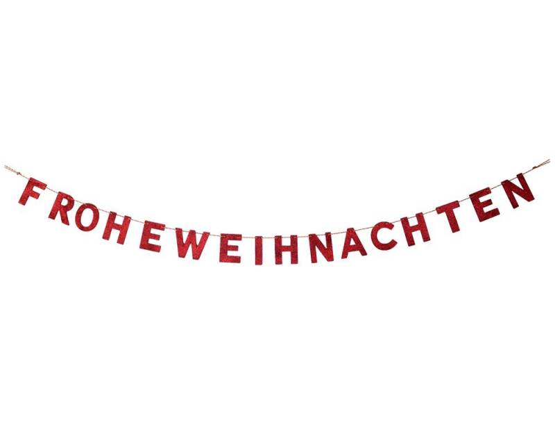 RIFFELMACHER & WEINBERGER Deko-Schriftzug Glitzer Holz Girlande "FROHE WEIHNACHTEN" 190x10 cm von RIFFELMACHER & WEINBERGER
