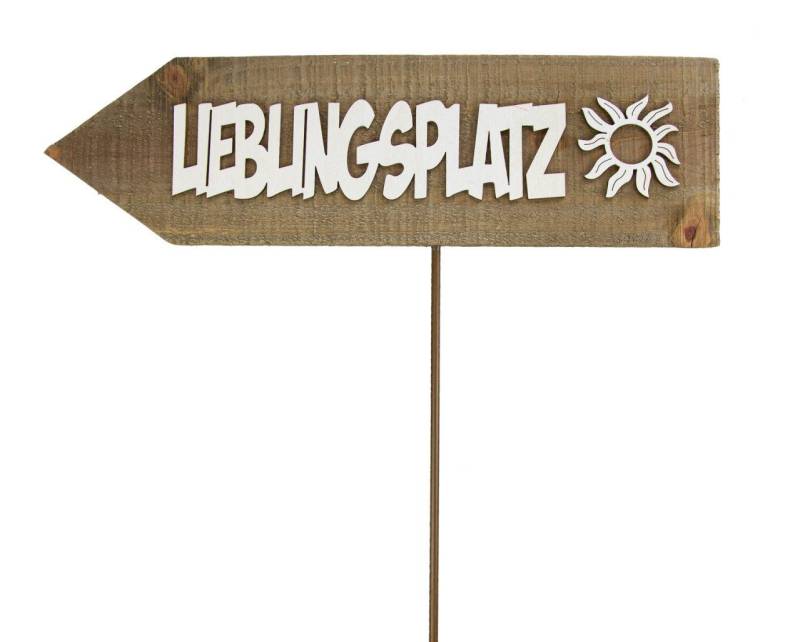 RIFFELMACHER & WEINBERGER Dekofigur Riffelmacher Dekoschild Lieblingsplatz zum Stecken von RIFFELMACHER & WEINBERGER