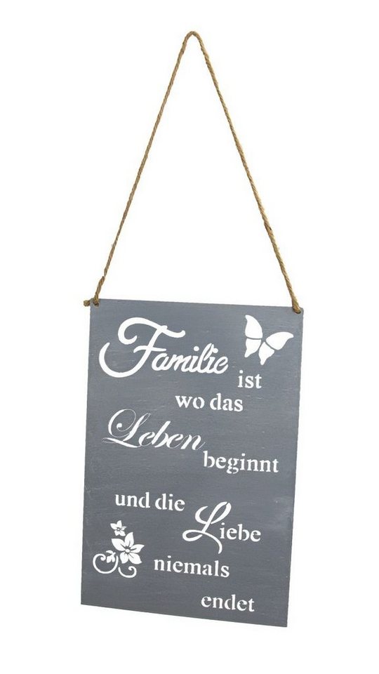 RIFFELMACHER & WEINBERGER Dekofigur Riffelmacher Dekoschild zum Hängen Familie 20 x 30 von RIFFELMACHER & WEINBERGER