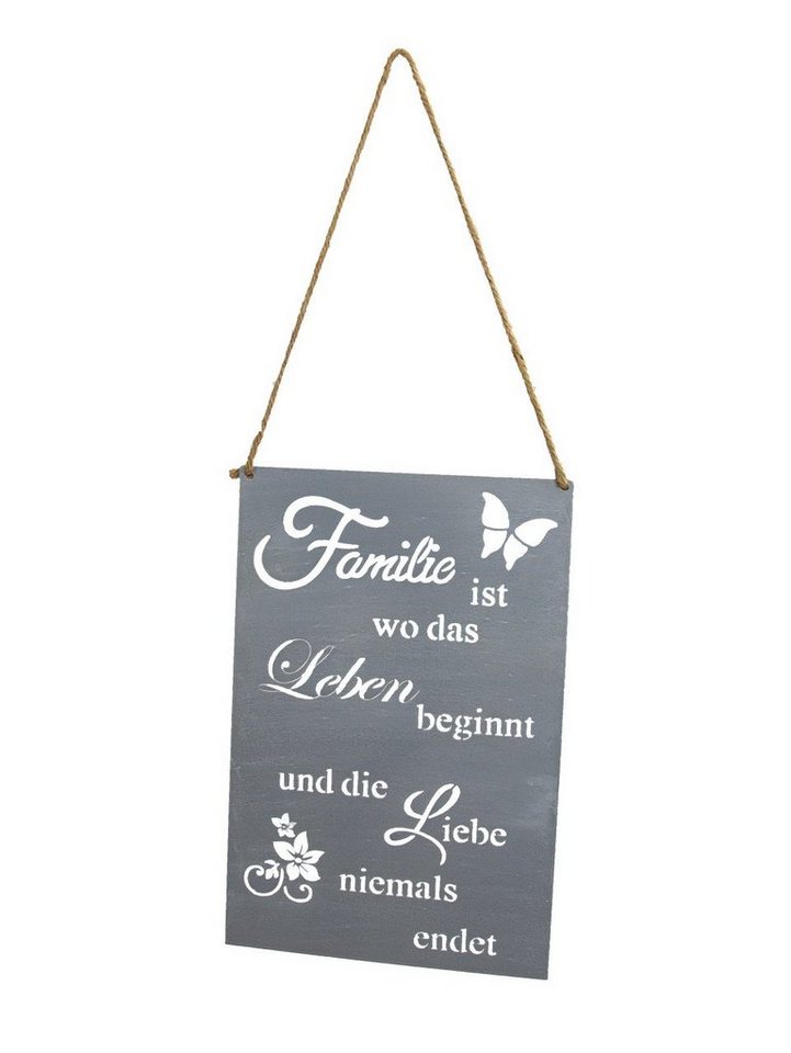 RIFFELMACHER & WEINBERGER Dekofigur Riffelmacher Dekoschild zum Hängen Familie 20 x 30 von RIFFELMACHER & WEINBERGER