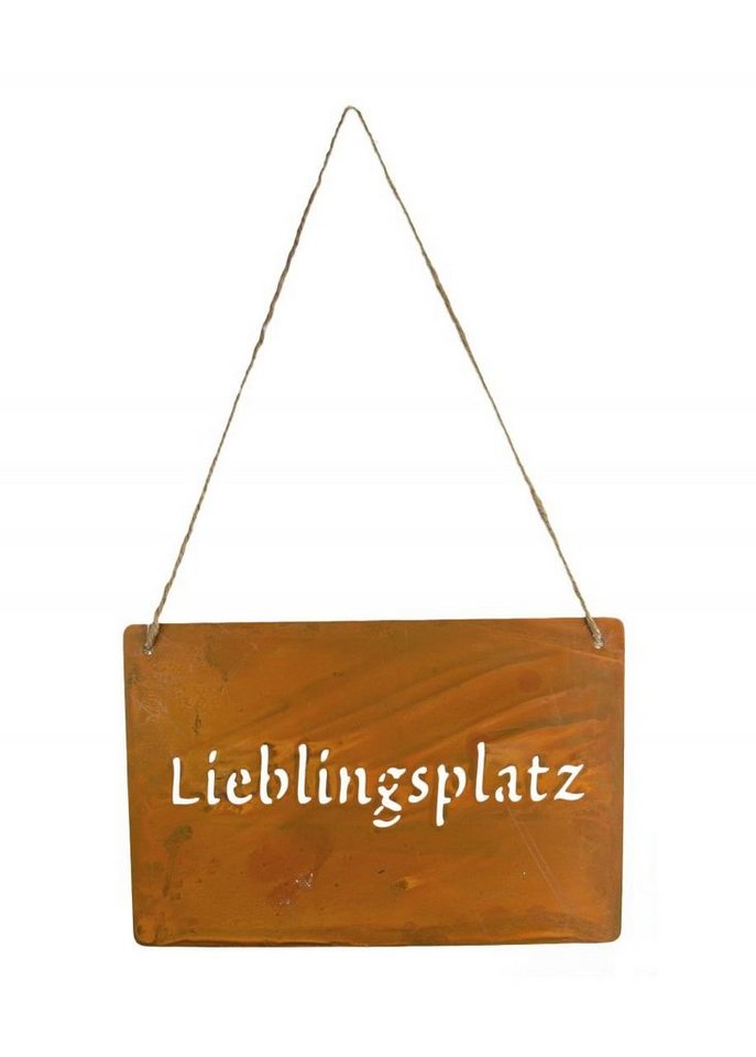 RIFFELMACHER & WEINBERGER Dekofigur Riffelmacher Schild zum Hängen Lieblingsplatz 30 x von RIFFELMACHER & WEINBERGER