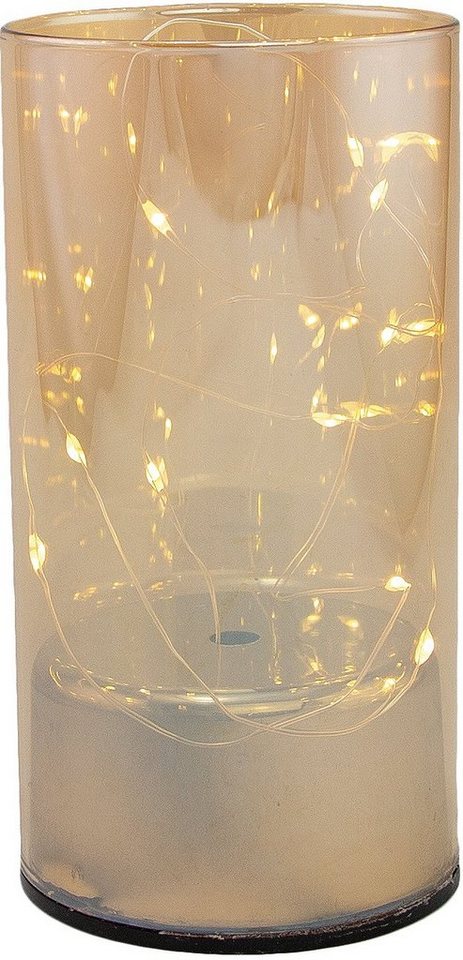 RIFFELMACHER & WEINBERGER Dekoobjekt mit LED Beleuchtung, Weihnachtsdeko, aus Glas, mit 10 LEDs, Höhe ca. 15 cm von RIFFELMACHER & WEINBERGER