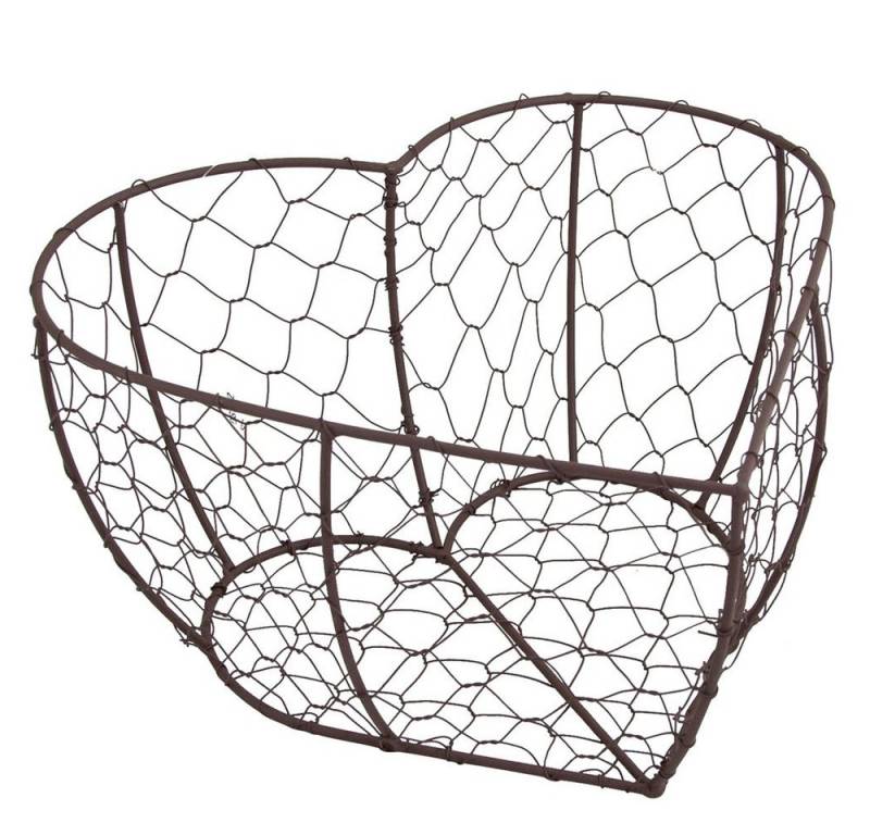 RIFFELMACHER & WEINBERGER Dekoobjekt Riffelmacher Herz Metallkorb 08212, 26 x 13 cm - von RIFFELMACHER & WEINBERGER