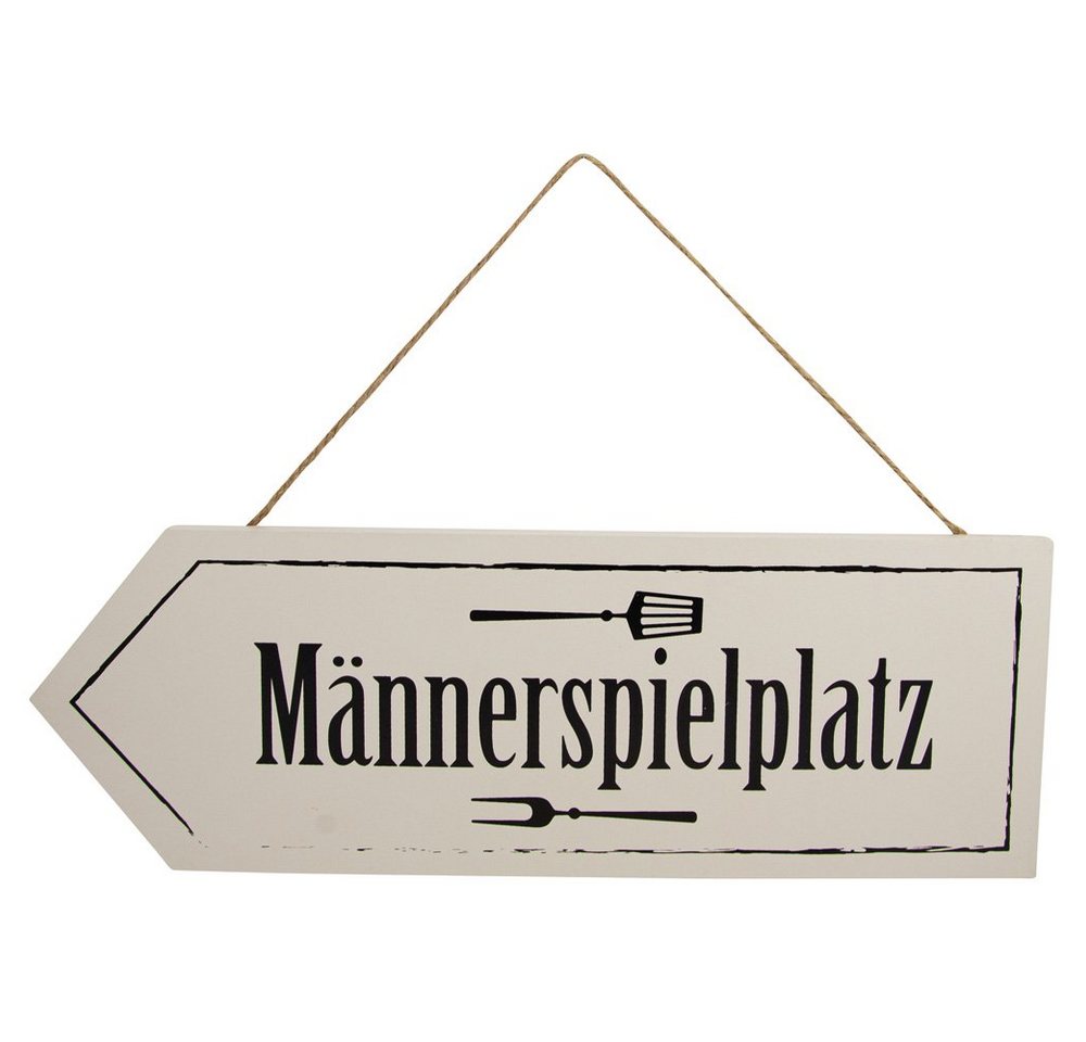 RIFFELMACHER & WEINBERGER Deko-Schriftzug Riffelmacher Holz Dekoschild 'Männerspielplatz' 40 von RIFFELMACHER & WEINBERGER