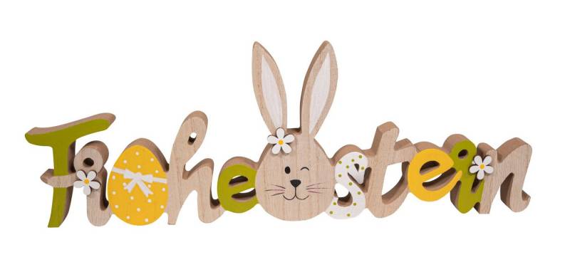 RIFFELMACHER & WEINBERGER Dekoobjekt Holzschriftzug Frohe Ostern, 37x13 cm, Dekofigur von RIFFELMACHER & WEINBERGER
