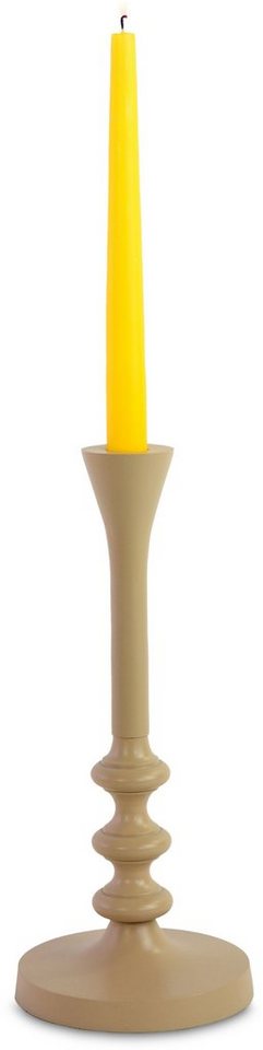 RIFFELMACHER & WEINBERGER Kerzenhalter Weihnachtsdeko, Kerzenleuchter, Kerzenständer, aus Aluminium, grau matt, Höhe 30 cm von RIFFELMACHER & WEINBERGER