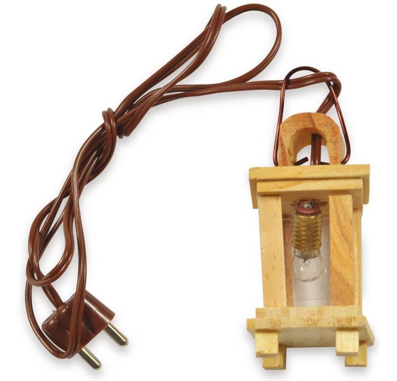 RIFFELMACHER & WEINBERGER Krippen-Zubehör Holz Laterne für Weihnachtskrippe 4 cm - 4,5V, 78 von RIFFELMACHER & WEINBERGER
