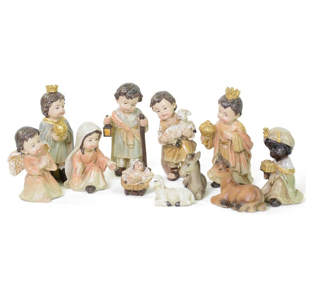 RIFFELMACHER & WEINBERGER Krippen-Zubehör Kinderkrippenfiguren Set 11-tlg. 3,0 - 7,5 cm Natu von RIFFELMACHER & WEINBERGER