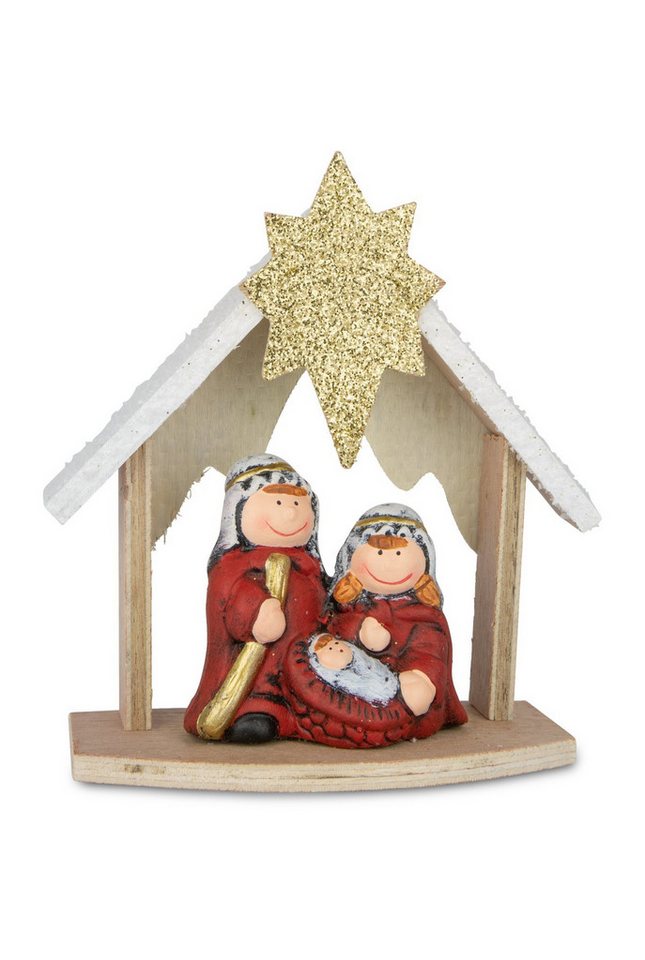 RIFFELMACHER & WEINBERGER Krippen-Zubehör Krippe mit 3 Figuren, Keramik & Holz, 14x15 cm RIFFELMACHER & WEINBERGER Krippen-Zubehör Krippe mit 3 Figuren, Keramik & Holz, 14x15 cm von RIFFELMACHER & WEINBERGER