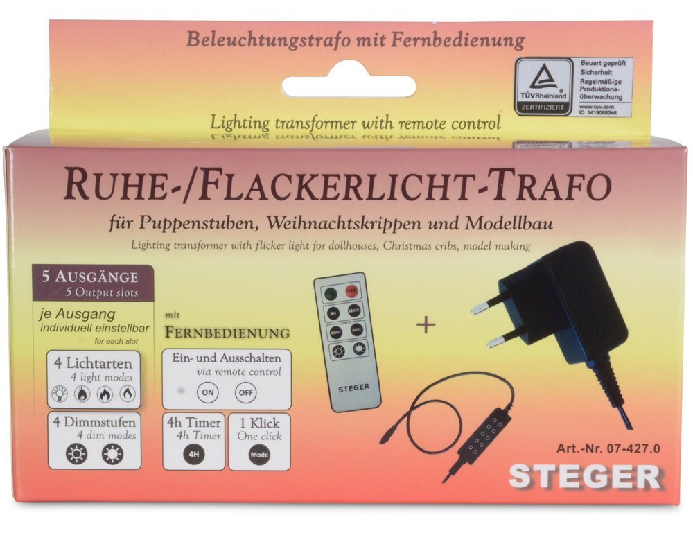 RIFFELMACHER & WEINBERGER Krippen-Zubehör Riffelmacher Ruhe- / Flackerlicht Trafo mit Fernbe RIFFELMACHER & WEINBERGER Krippen-Zubehör Riffelmacher Ruhe- / Flackerlicht Trafo mit Fernbe von RIFFELMACHER & WEINBERGER