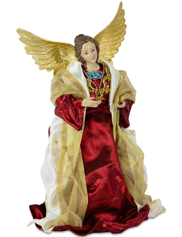 RIFFELMACHER & WEINBERGER Weihnachtsbaumkugel Christbaumspitze 'Weihnachtsengel' 24 cm Gold Rot RIFFELMACHER & WEINBERGER Weihnachtsbaumkugel Christbaumspitze 'Weihnachtsengel' 24 cm Gold Rot von RIFFELMACHER & WEINBERGER