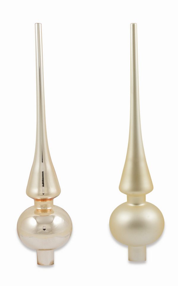 RIFFELMACHER & WEINBERGER Weihnachtsbaumkugel Christbaumspitze Glas Tannenbaum, 26 cm, Gold ma RIFFELMACHER & WEINBERGER Weihnachtsbaumkugel Christbaumspitze Glas Tannenbaum, 26 cm, Gold ma von RIFFELMACHER & WEINBERGER