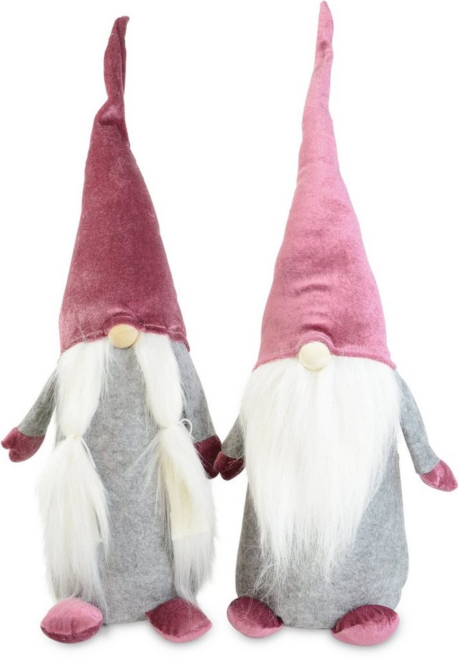 RIFFELMACHER & WEINBERGER Weihnachtsfigur Wichtel Junge und Mädchen, Weihnachtsdeko (Set, 2 St), Wichtel, Höhe ca. 60 cm von RIFFELMACHER & WEINBERGER