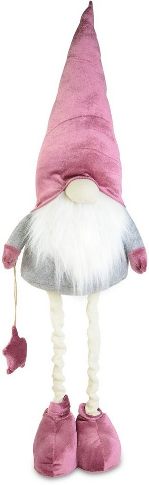 RIFFELMACHER & WEINBERGER Weihnachtsfigur Wichteljunge, Weihnachtsdeko (1 St), Wichtel mit Ausziehbeinen, Höhe ca. 80 cm bis 123 cm von RIFFELMACHER & WEINBERGER