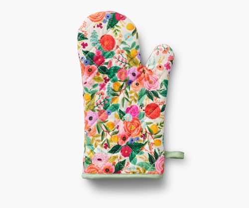 RIFLE PAPER CO. Ofenhandschuh, 100 % Baumwolle, hitzebeständig, schützt vor Temperaturen bis zu 250 °C, diamantgesteppt, 30,5 cm L x 17,8 cm B, Gartenparty RIFLE PAPER CO. Ofenhandschuh, 100 % Baumwolle, hitzebeständig, schützt vor Temperaturen bis zu 250 °C, diamantgesteppt, 30,5 cm L x 17,8 cm B, Gartenparty von RIFLE PAPER CO.