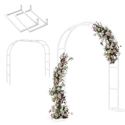 Witterungsbeständiger Rosenbogen, Metall Pergola Rankhilfe Rankgitter Torbogen, Grün, Gartenbogen for Kletterpflanzen, Garten, Pergola, Gartenlaube, Wetterfest, Rankhilfe, Torbogen, Spalier, Deko(Colo von RIFWOVE