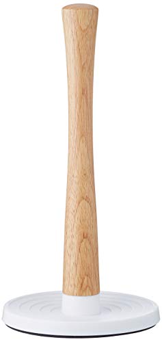 Stelton Küchenrollenhalter ROLL-IT - Stehender Rollenhalter - Holzschaft, Kunststoffsockel, rutschfest - Hergestellt aus hochwertigem Gummiholz & Silikon - Modernes skandinavisches Design - Weiß Stelton Küchenrollenhalter ROLL-IT - Stehender Rollenhalter - Holzschaft, Kunststoffsockel, rutschfest - Hergestellt aus hochwertigem Gummiholz & Silikon - Modernes skandinavisches Design - Weiß von Stelton