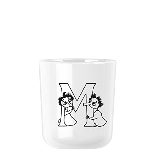 Rig-Tig Tasse Moomin ABC - M, Becher mit Buchstabe, Kunststoff, Weiß, 200 ml, Z00706-M von RIG-TIG by Stelton