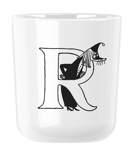 Rig-Tig Tasse Moomin ABC - R, Becher mit Buchstabe, Kunststoff, Weiß, 200 ml, Z00706-R von RIG-TIG by Stelton