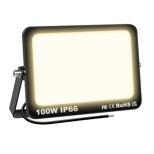 RIGIDON LED Strahler Außen 100W 10000LM LED Scheiwerfer 3000K Warmweiß IP66 Wasserdicht Außenstrahler fluter Aussenstrahler Außenstrahler außenlampe für Hinterhof Auffahrt Türen Garage Flur Garten RIGIDON LED Strahler Außen 100W 10000LM LED Scheiwerfer 3000K Warmweiß IP66 Wasserdicht Außenstrahler fluter Aussenstrahler Außenstrahler außenlampe für Hinterhof Auffahrt Türen Garage Flur Garten von RIGIDON