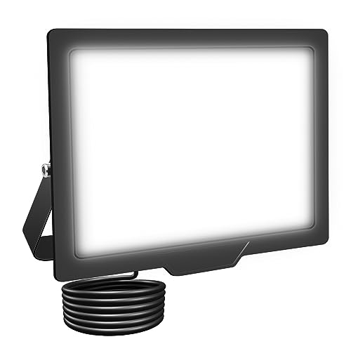 RIGIDON LED Strahler Außen 50W 5000LM LED Scheiwerfer 6000K Kaltweiß IP66 Wasserdicht Außenstrahler fluter Aussenstrahler Außenstrahler außenlampe für Hinterhof Auffahrt Türen Garage Flur Garten von RIGIDON