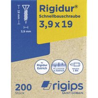 Schnellbauschrauben 3,9 x 19mm Gipsplatten & Estrichelemente von RIGIPS